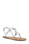 Schutz Acacia Metallic Coin Flat Sandals In Prata