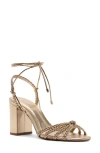 Schutz Adele Ankle Strap Sandal In Silver