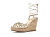 Schutz Adele Wedge In Gold
