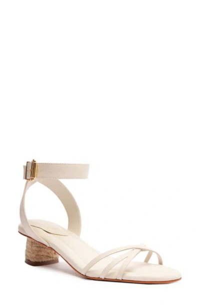 Schutz Alexandra Ankle Strap Sandal In Pearl
