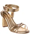 Schutz Alexandra Ankle Strap Sandal In Gold