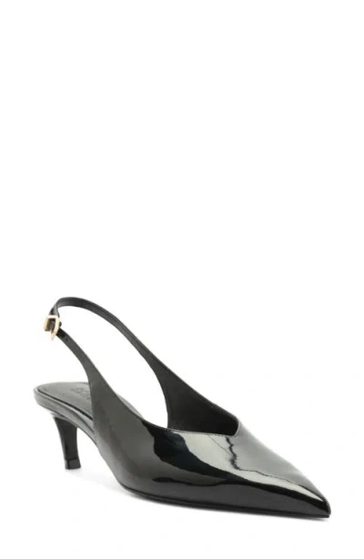 Schutz Alicia Leather Slingback Pump In Black