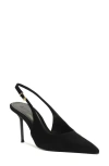 Schutz Alicia Pointed Toe Slingback Pump In Black