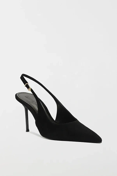 SCHUTZ ALICIA SUEDE SLING HEEL IN BLACK, WOMEN'S AT URBAN OUTFITTERS