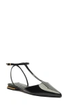 Schutz Allure Pointed Toe T-strap Flat