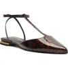 Schutz Allure Pointed Toe T-strap Flat