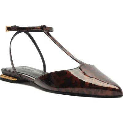 Schutz Allure Pointed Toe T-strap Flat