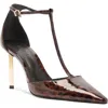 Schutz Allure Pointed Toe T-strap Pump