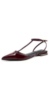 Schutz Allure T Flats Vino