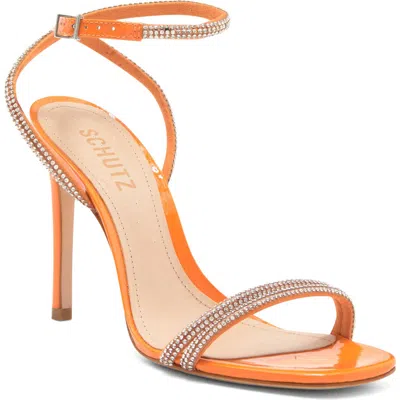 Schutz Altina Glam Sandal In Orange