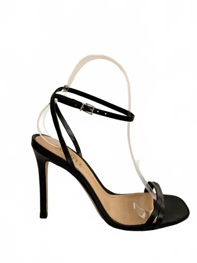 Schutz Altina Leather Sandal In Black
