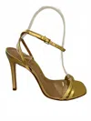 Schutz Altina Leather Sandal In Gold In Gold