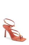 Schutz Amalfi Ankle Strap Sandal In Orange