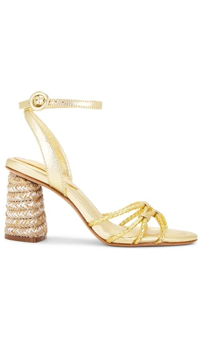 Schutz Amara Sandal In Ouro Claro Orch