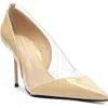 Schutz Andie Pointed Toe Pump In Nude