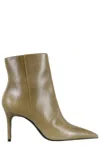 Schutz Pointed-toe Zip-fastening Boots In Brown