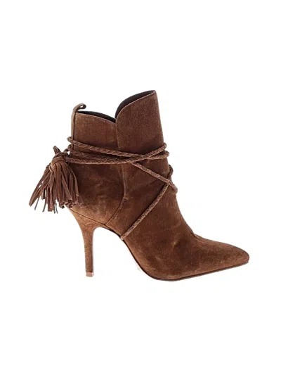 Pre-owned Schutz Ankle Boots In Brown