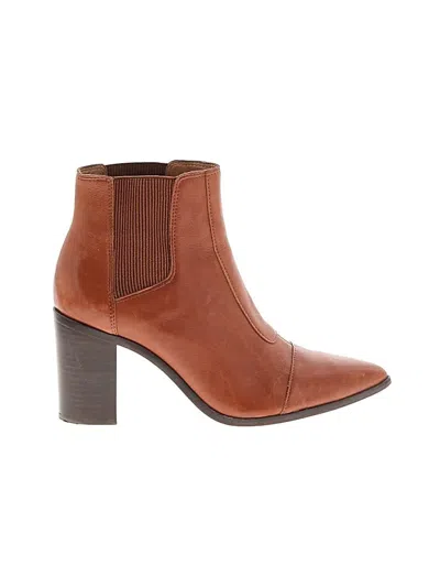 Pre-owned Schutz Ankle Boots In Brown