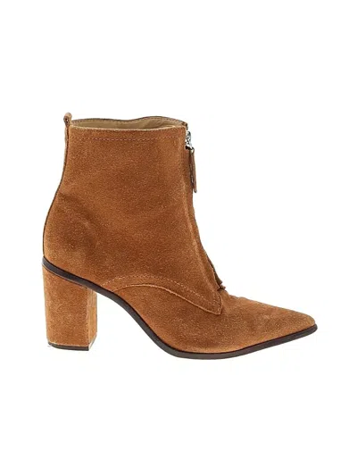 Pre-owned Schutz Ankle Boots In Brown