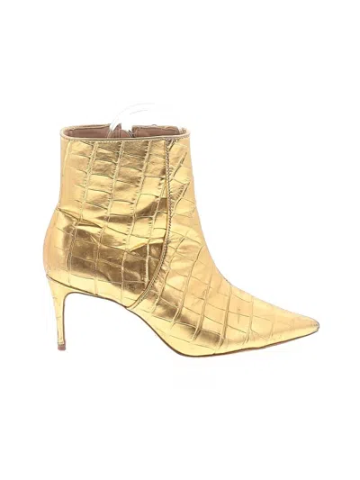 Pre-owned Schutz Ankle Boots In Gold