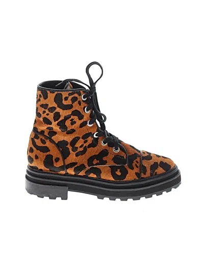 Pre-owned Schutz Ankle Boots In Orange