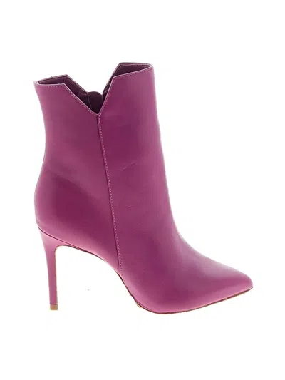 Pre-owned Schutz Ankle Boots In Purple