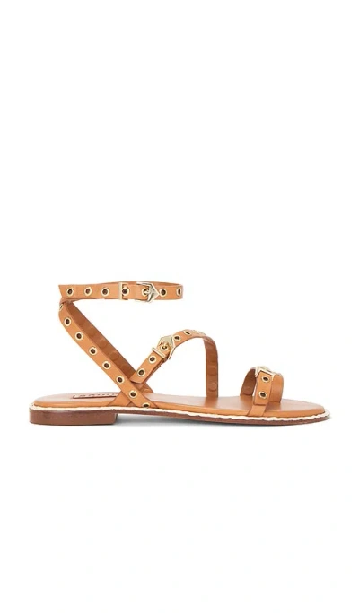 Schutz Annete Sandal In Cuoio Brown