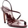 Schutz Annie Curve Slingback Sandal In Burgundy