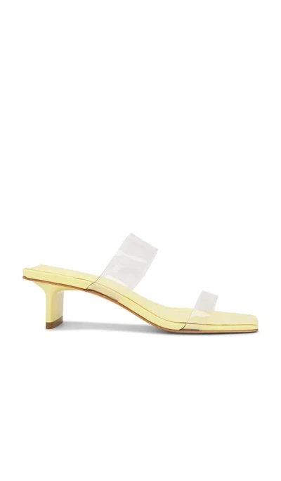 Schutz Ariella Tab Mid Sandal In Yellow