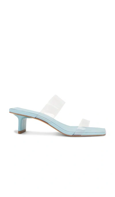 Schutz Ariella Tab Mid Sandal In Starlight Blue