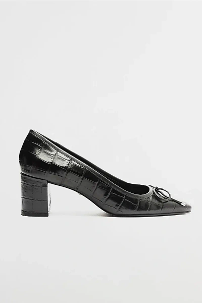 Schutz Arissa Ballet Block Heel In Black, Women's At Urban Outfitters