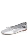 Schutz Arissa Ballet Flats Metalic Napa In Metalic Napa