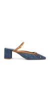 Schutz Arissa Block Mule In Blue
