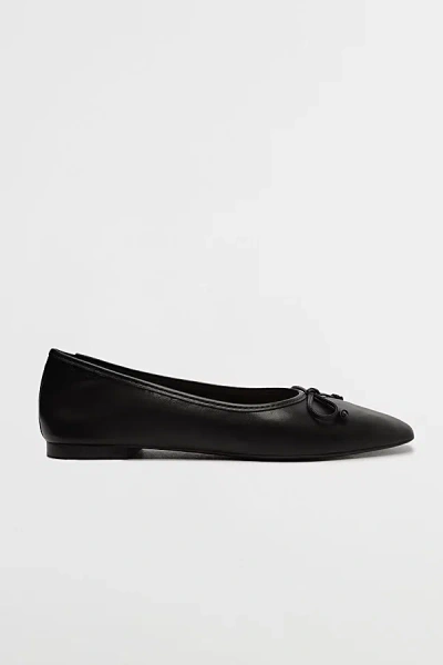 SCHUTZ ARISSA LEATHER BALLET FLAT IN BLACK, WOMEN'S AT URBAN OUTFITTERS