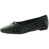 Schutz Arissa Studs Womens Studded Leather Ballet Flats In Black