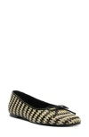 Schutz Arissa Woven Ballet Flat In Black