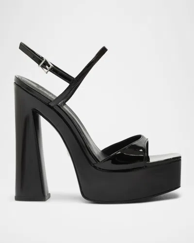 SCHUTZ ARLENE PATENT LEATHER PLATFORM SANDALS