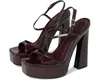 Schutz Arlene S2209300010007 Sandal Women Us 10.5 Cherry Wine Ankle Strap Zogg50