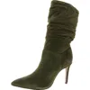 Schutz Ashlee Womens Slouchy Booties In Green