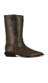 Schutz Ashley Pointed Toe Western Boot In Black