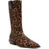Schutz Ashley Genuine Calf Hair Western Boot In Brown