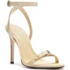 Schutz Aurora Ankle Strap Sandal In Natural Nibs