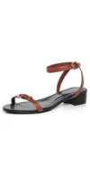 Schutz Aurora Low Block Heels Sauvage (palmilha) In Sauvage (palmilha)
