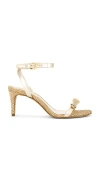 Schutz Aurora Metallic Ankle-strap Sandals In Metallic Gold