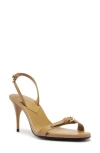 Schutz Aurora Mid Slingback Sandal In Nude