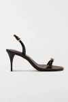 Schutz Aurora Mid Slingback Sandal In Brown