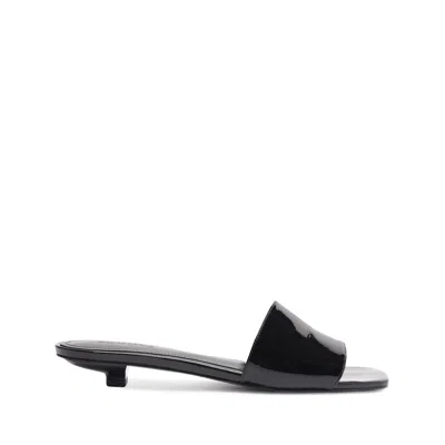 Schutz Avery Patent Leather Sandal In Black