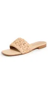 Schutz Womens Sandal Slip On Flat Shoes In Perola