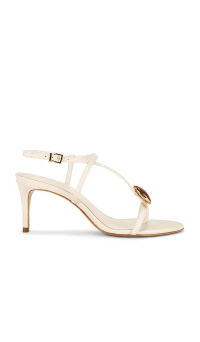 Schutz Azure Mid Embellished Sandal In White