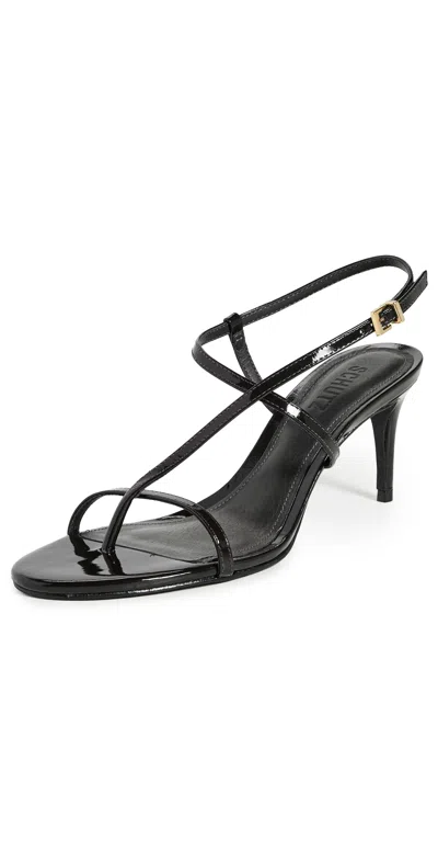 Schutz Azure Mid Heels Maplewood In Black